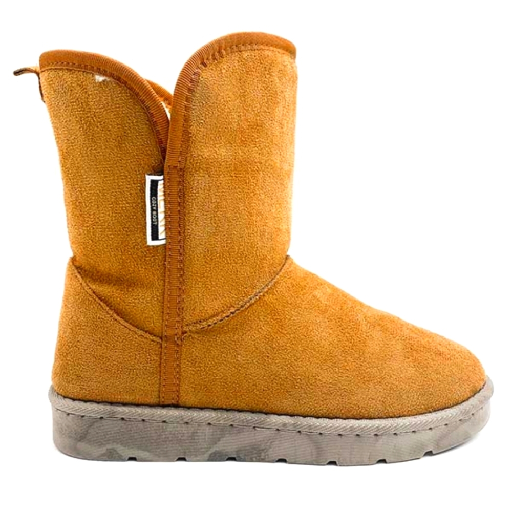 Faux Suede Sherpa Boots